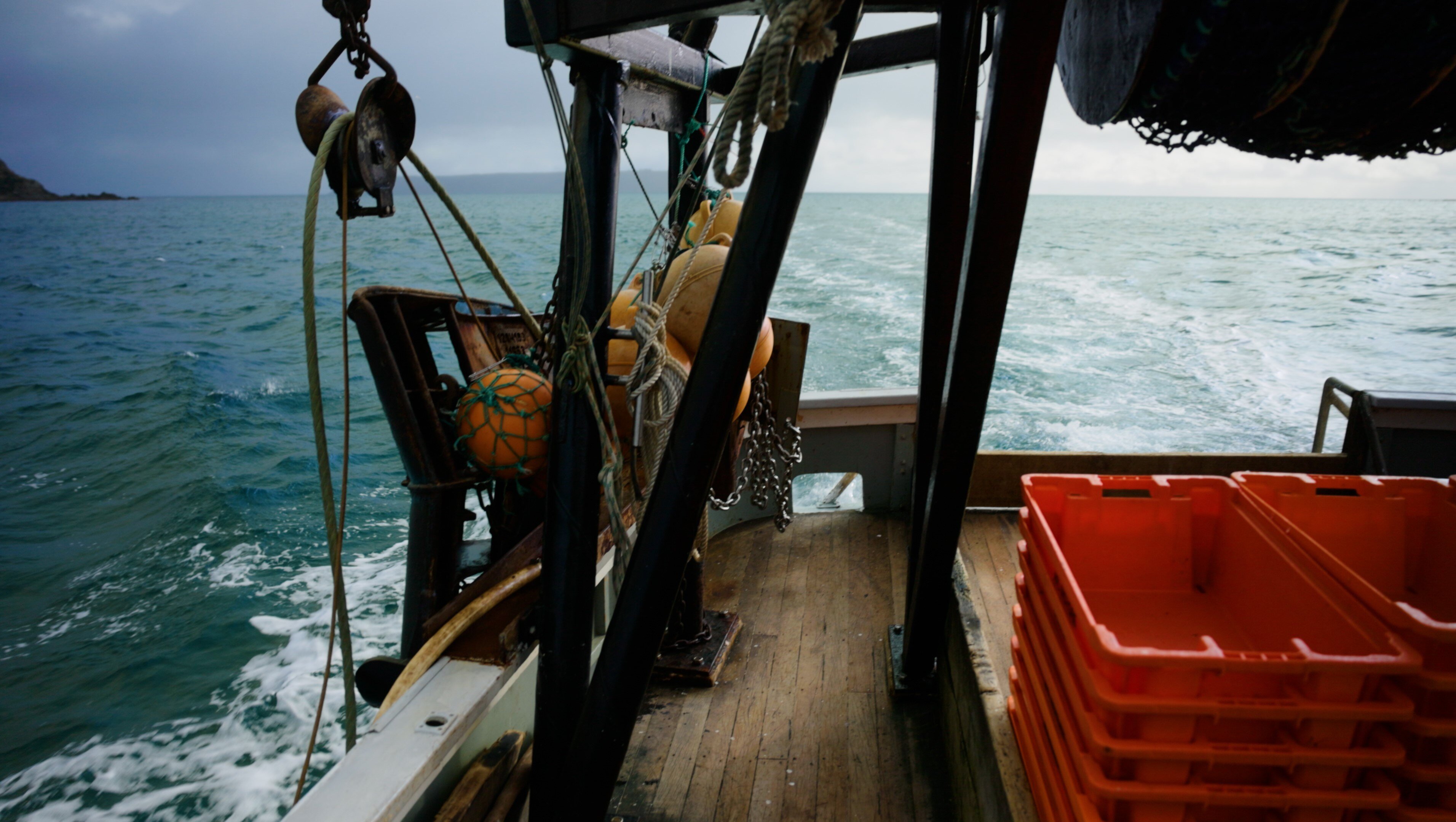 Aft deck of Kevens boat fixed