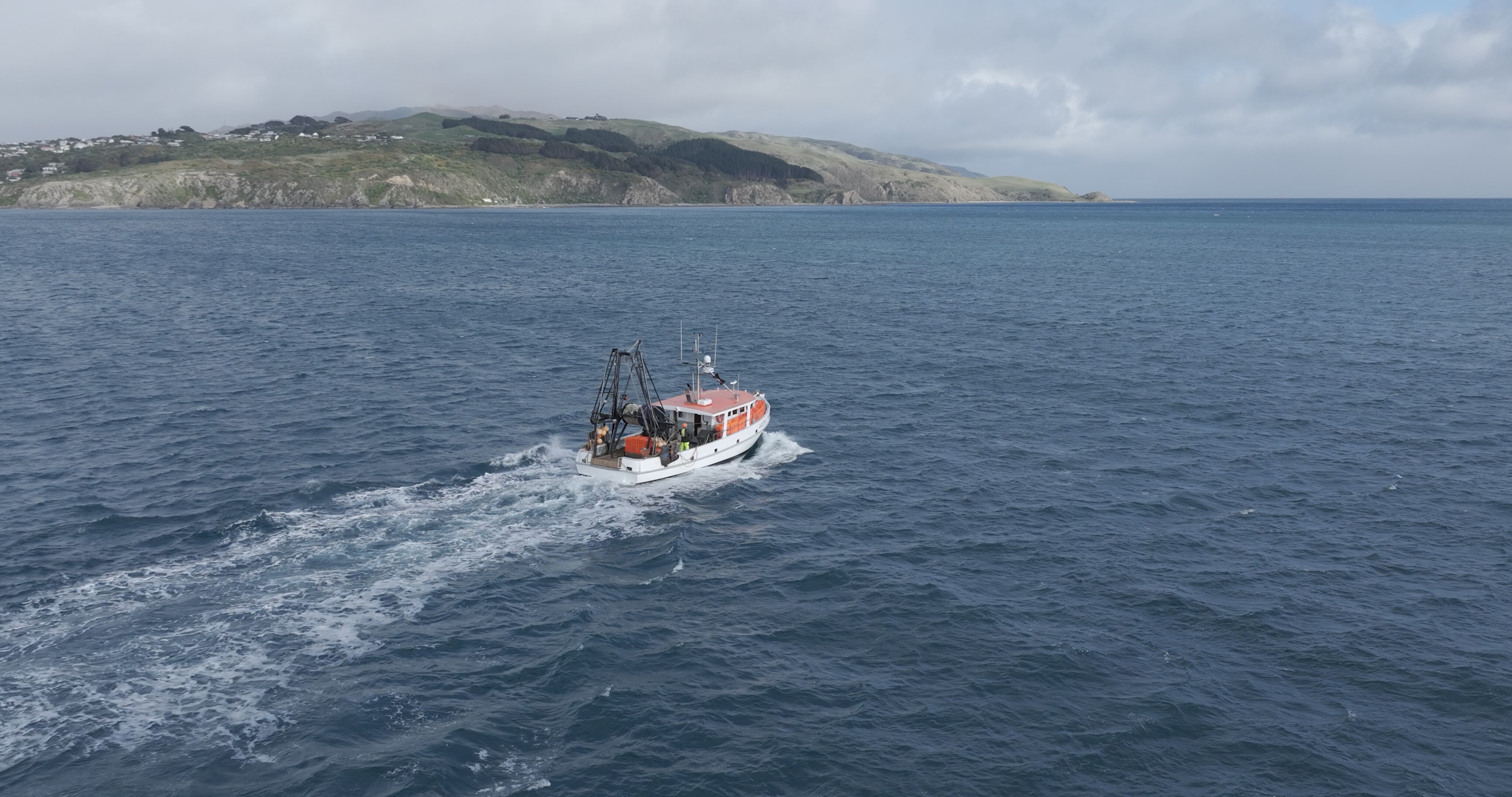 Drone starboard side of kevens boat